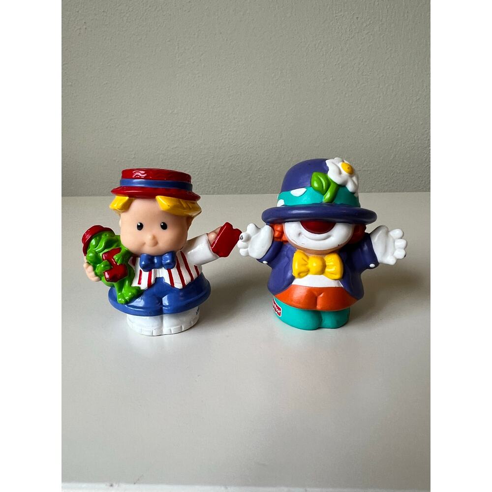 Fisher-Price Little People Carnival Circus Eddie and Clown Figures 2003